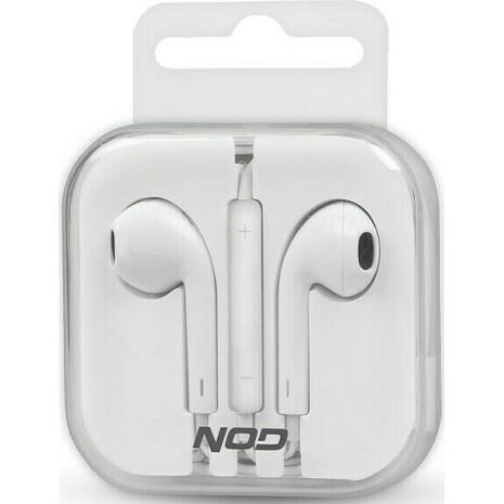 Ενσύρματα ακουστικά NOD Soundkit White με μικρόφωνο και σύνδεση 3.5mm